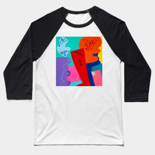 Having Fun with Shapes and Colors - My Original Art Baseball T-Shirt